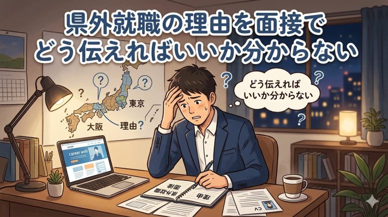県外就職の理由を面接でどう伝えればいいか分からない